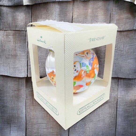 Hallmark Unbreakable Friendship Ornament 1980s Vintage Keepsake Christmas Boxed - Picture 3 of 15